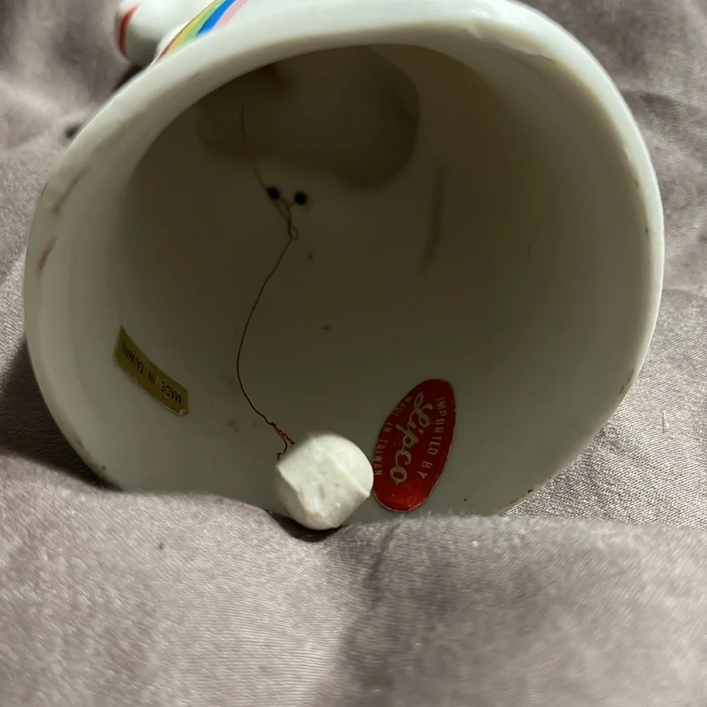 Cute porcelain unicorn bell